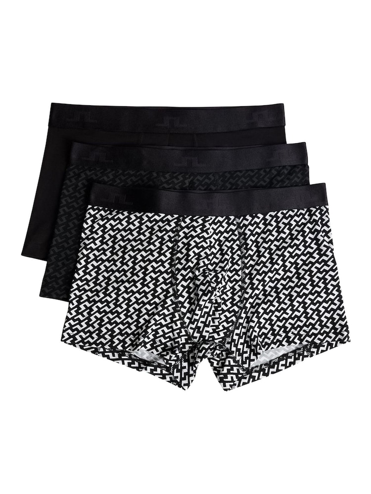 J.Lindeberg Black Seasonal Bridge Boxers 3pack - Image 1 of 2 J.Lindeberg Black Seasonal Bridge Boxers 3pack - Image 1 of 2