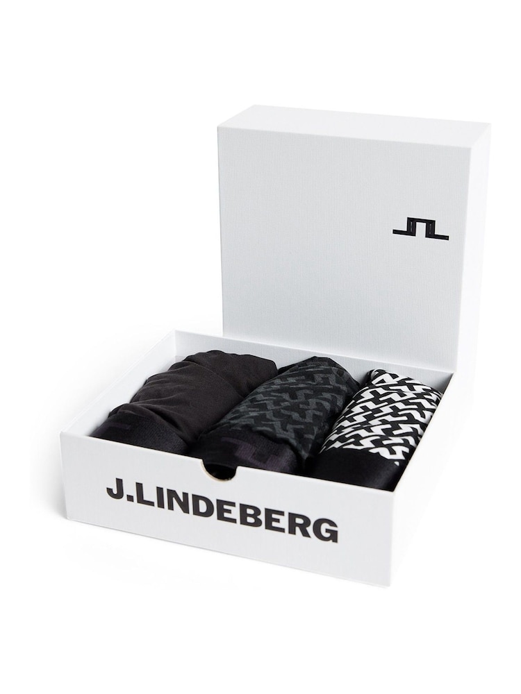 J.Lindeberg Black Seasonal Bridge Boxers 3pack - Image 2 of 2 J.Lindeberg Black Seasonal Bridge Boxers 3pack - Image 2 of 2