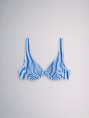 The Set 3 Pack Non Pad Underwire Bikini Top Blue/Navy - Image 8 of 12