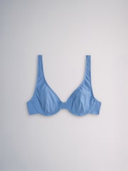 The Set 3 Pack Non Pad Underwire Bikini Top Blue/Navy - Image 9 of 12