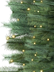 Charles Bentley Green 6ft Pre-Lit Faux Pencil Christmas Tree - Image 5 of 6