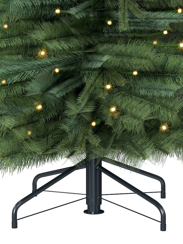 Charles Bentley Green 6ft Pre-Lit Faux Pencil Christmas Tree - Image 6 of 6