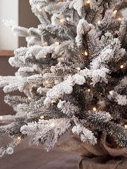 Charles Bentley Green 3ft Pre-Lit Faux Snowy Christmas Tree - Image 2 of 6