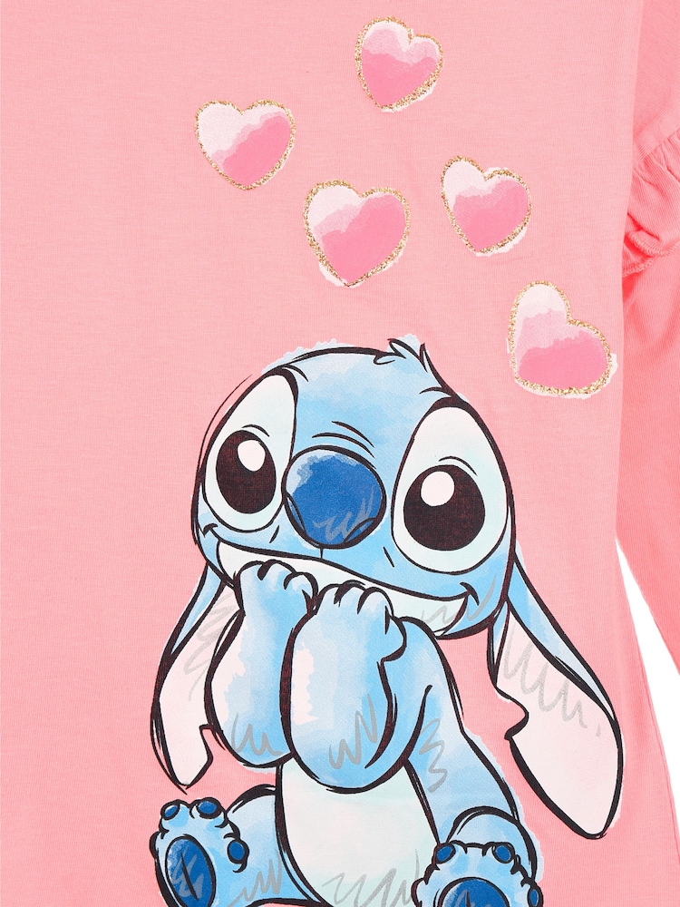 Brands In Pink Disney Stitch Frills T-Shirt - Image 4 of 4 Brands In Pink Disney Stitch Frills T-Shirt - Image 4 of 4