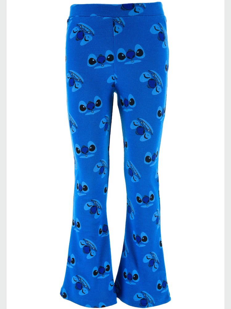 Brands In Blue Disney Stitch Face Pattern Leggings - Image 1 of 4 Brands In Blue Disney Stitch Face Pattern Leggings - Image 1 of 4