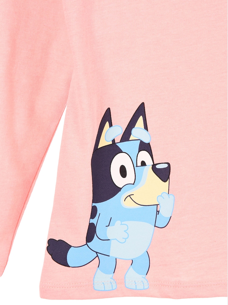 Brands In Pink Bluey Pocket T-Shirt - Image 4 of 4 Brands In Pink Bluey Pocket T-Shirt - Image 4 of 4