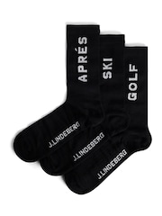 J.Lindeberg Black Miles Socks - Image 1 of 2