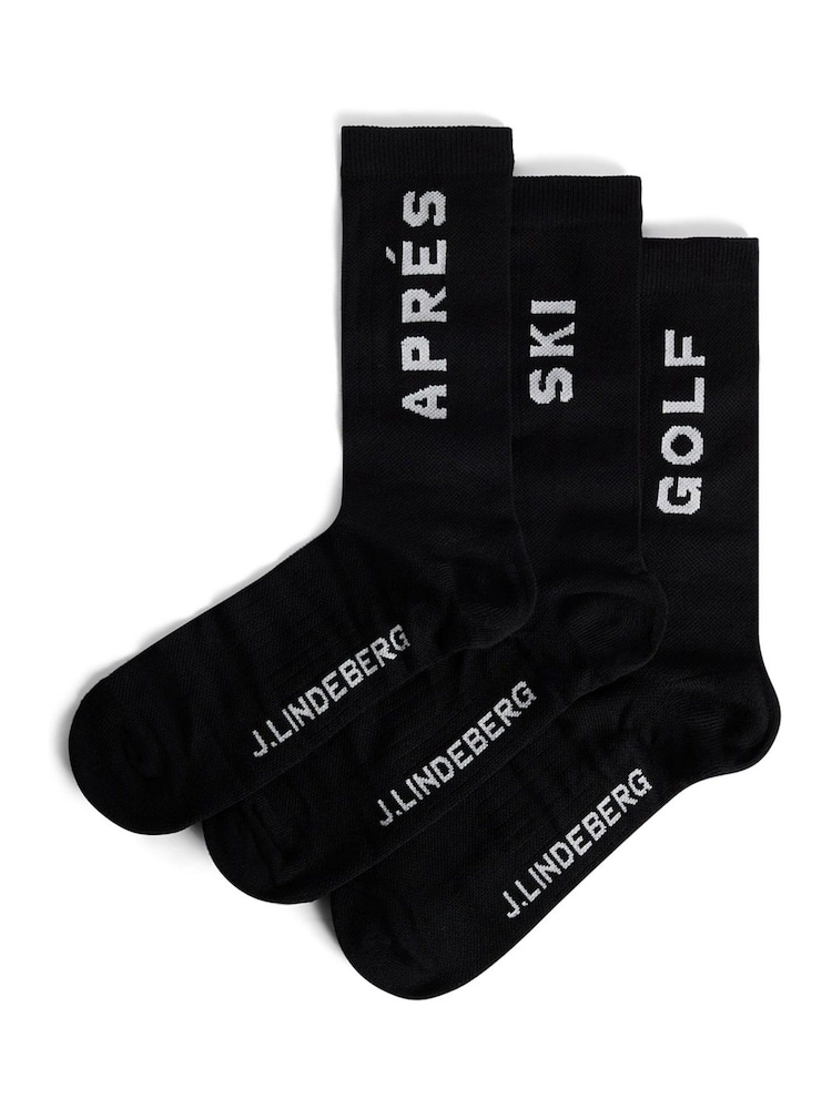 J.Lindeberg Black Miles Socks - Image 1 of 2