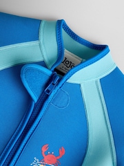 JoJo Maman Bébé Blue Plain Wetsuit - Image 3 of 4