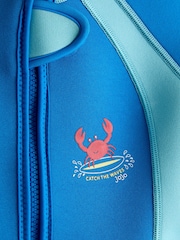 JoJo Maman Bébé Blue Plain Wetsuit - Image 4 of 4