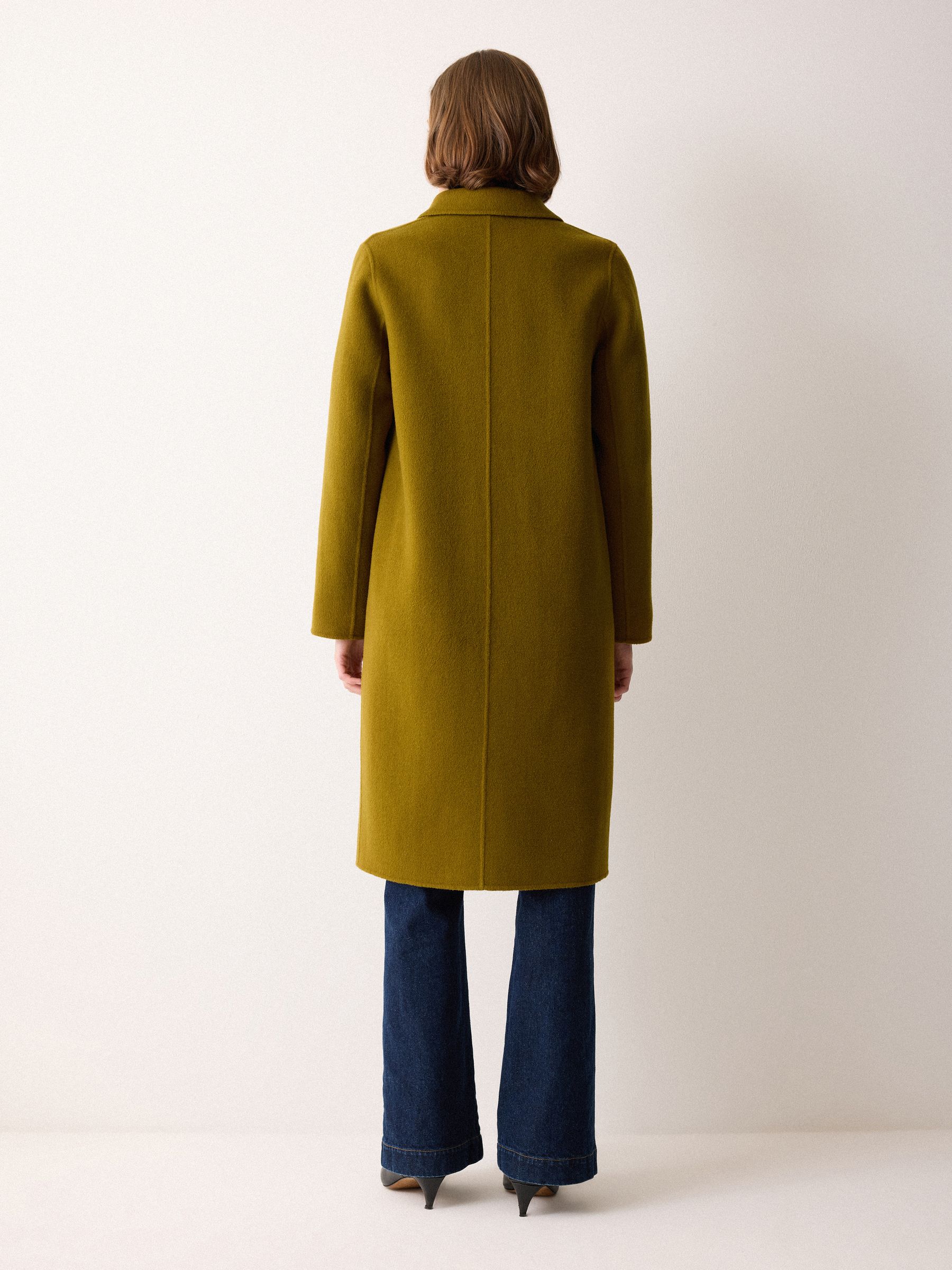 Buy Jigsaw Green Double Faced Tailored Coat from Next USA