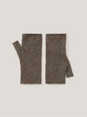 Jigsaw Grey Cashmere Mittens - Image 1 of 4