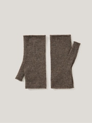 Jigsaw Grey Cashmere Mittens - Image 2 of 4
