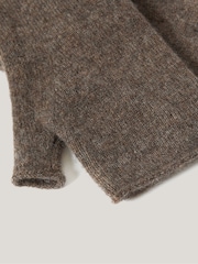 Jigsaw Grey Cashmere Mittens - Image 3 of 4