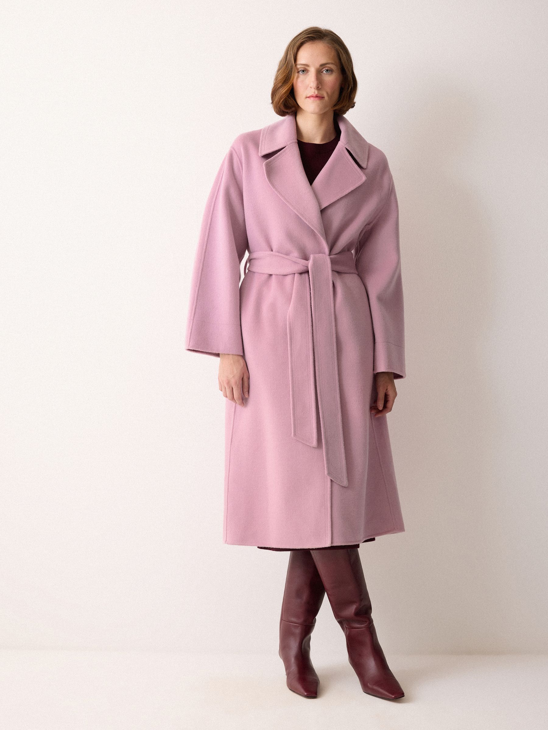 【美品】Theory ベルテッドコート カシミヤ ピンク 1 ダブルフェイス Buy Jigsaw Pink Double Faced Wool Wrap Coat from Next USA