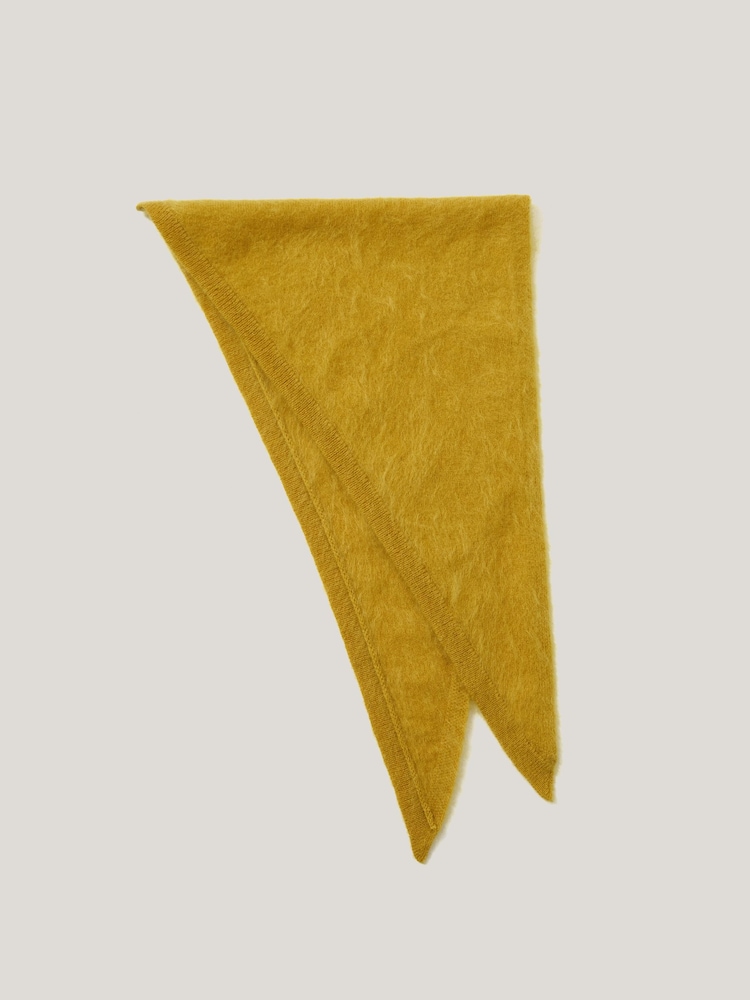 Jigsaw Yellow Halo Cashmere Triangle Scarf - Image 2 of 3 Jigsaw Yellow Halo Cashmere Triangle Scarf - Image 2 of 3