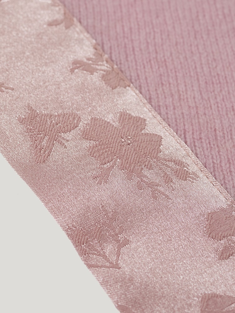 Jigsaw Pink Satin Trim Triangle Scarf - Image 4 of 4 Jigsaw Pink Satin Trim Triangle Scarf - Image 4 of 4