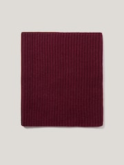 Jigsaw Red Wool Cashmere Blend Rib Snood - Image 2 of 3