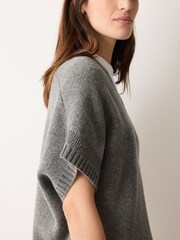 Jigsaw Grey Soft Merino Longline Tank - Image 4 of 5