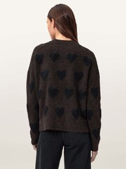 AllSaints Red Amora Jumper - Image 4 of 6