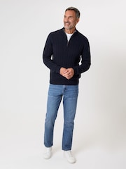 Saltwell Cable Knit Quarter Zip Jumper - Image 3 of 4