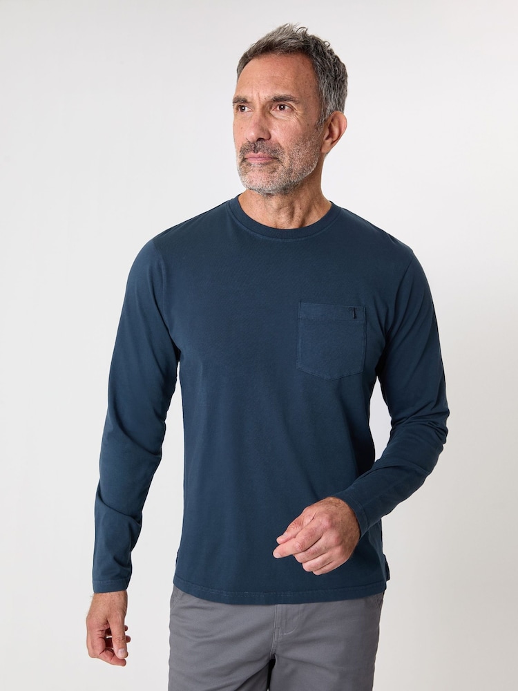 Saltwell Garment Dyed Long Sleeve T-Shirt - Image 1 of 4 Saltwell Garment Dyed Long Sleeve T-Shirt - Image 1 of 4