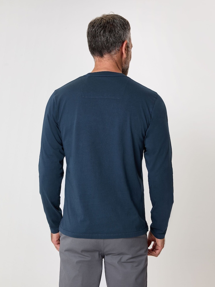Saltwell Garment Dyed Long Sleeve T-Shirt - Image 2 of 4 Saltwell Garment Dyed Long Sleeve T-Shirt - Image 2 of 4