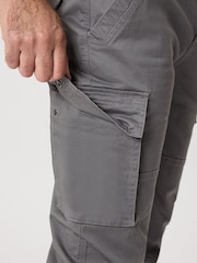 Saltwell Grey Stretch Cargo Trousers - Image 5 of 5