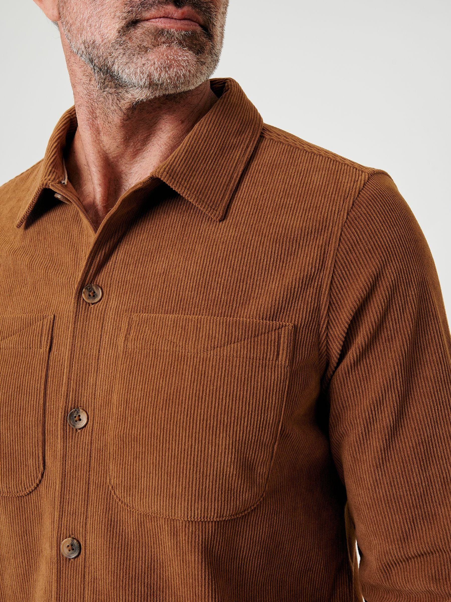 Buy Saltwell Brown Corduroy Shirt from Next USA