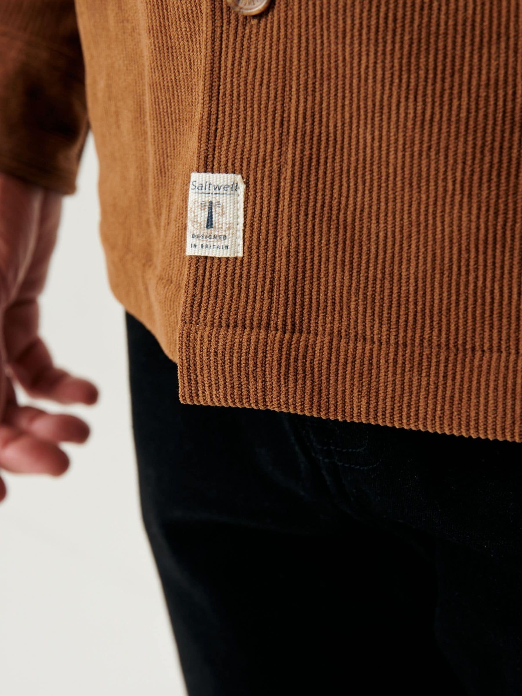 Buy Saltwell Brown Corduroy Shirt from Next USA