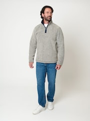 Saltwell Textured Quarter Zip Sweatshirt - Image 3 of 5