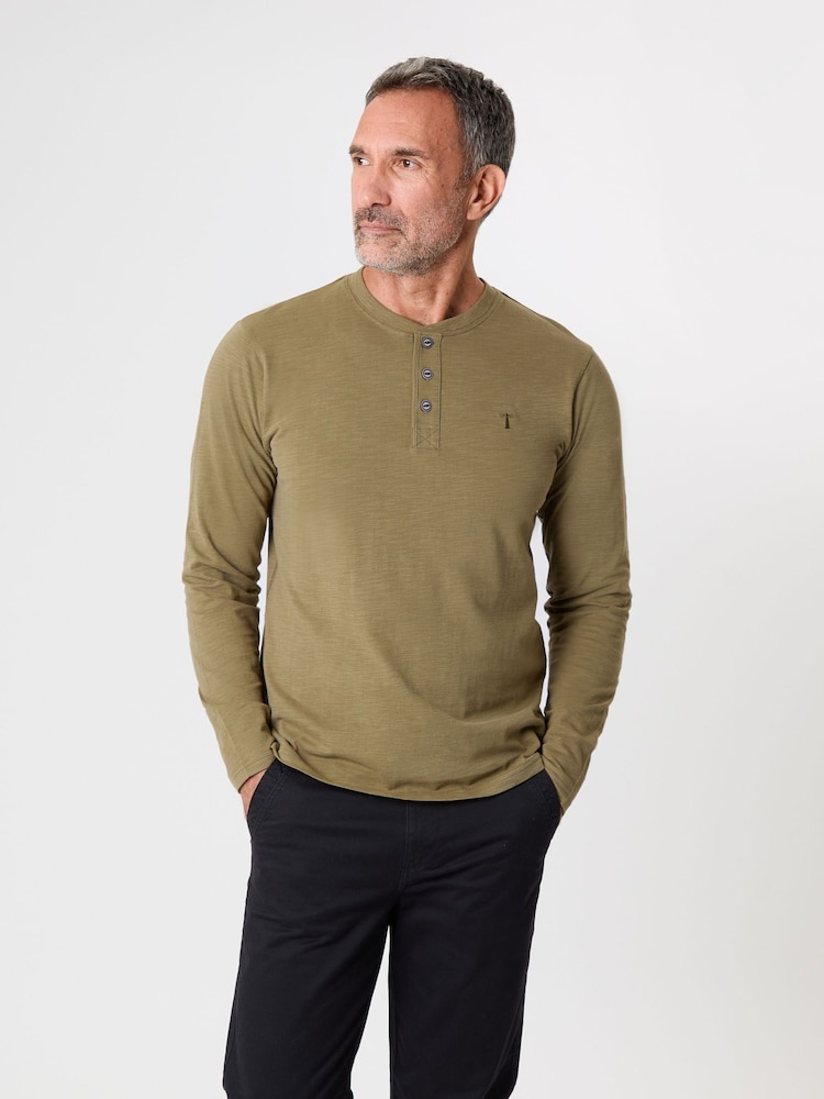 Saltwell Long Sleeve Grandad T-Shirt - Image 1 of 4 Saltwell Long Sleeve Grandad T-Shirt - Image 1 of 4