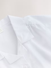 Blanco - Short Sleeve Revere Collar Boxy Fit School Shirts 2 Pack (9-18yrs) - Imagen 8 de 9