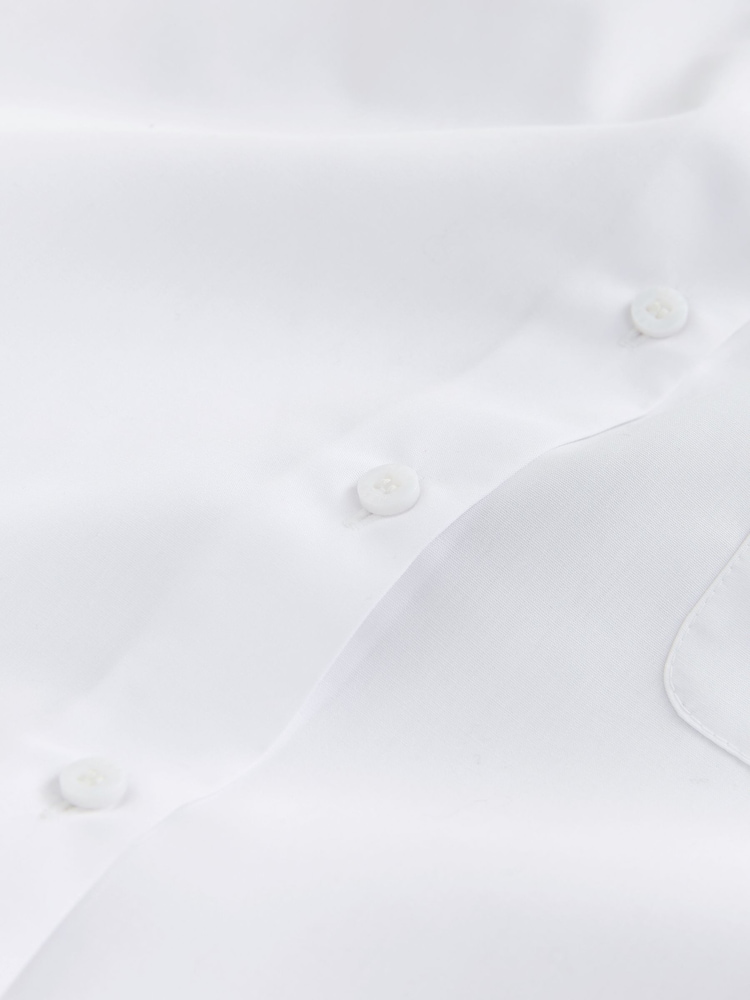 Blanco - Short Sleeve Revere Collar Boxy Fit School Shirts 2 Pack (9-18yrs) - Imagen 9 de 9 Blanco - Short Sleeve Revere Collar Boxy Fit School Shirts 2 Pack (9-18yrs) - Imagen 9 de 9