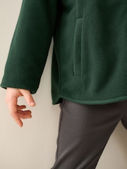 Green Zip-Up Fleece Jacket With Pockets (3-16yrs) - Image 4 of 8