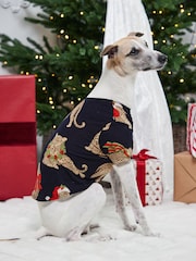Chelsea Peers Blue Pets Christmas Leopard Print Pyjama T-Shirt - Image 1 of 4