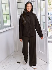 Chelsea Peers Brown Borg Fleece Jacket - Image 2 of 6