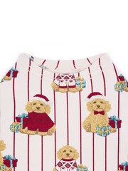 Chelsea Peers Pets 棉質 Chip 聖誕節 Cockapoo 狗印花睡衣 T 恤 - 圖片 3，共 4