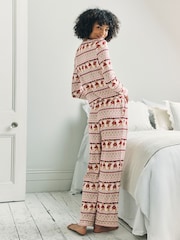 Chelsea Peers The Bear Christmas Fair Isle Print Long Pyjamas Set - Imagen 5 de 8