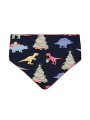 Chelsea Peers Blue Pets Christmas Dinosaur Print Neckerchief - Image 1 of 4