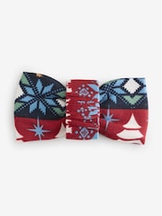 Chelsea Peers Blue Pet Christmas Dog Fair Isle Print Bow-Tie - Image 1 of 1