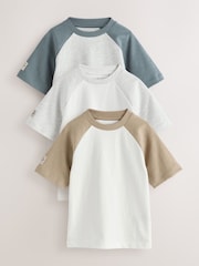 Grau - Langarm Raglan-T-Shirts im 3er-Pack (3 Monate bis 7 Jahre) - Bild 1 von 7