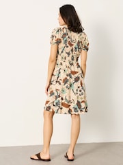FatFace Nora Ivory Batik Petite Jersey Dress - Image 2 of 6