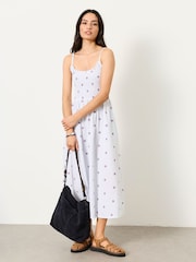 FatFace Emmy Blue Petite Midi Dresses - Image 1 of 5