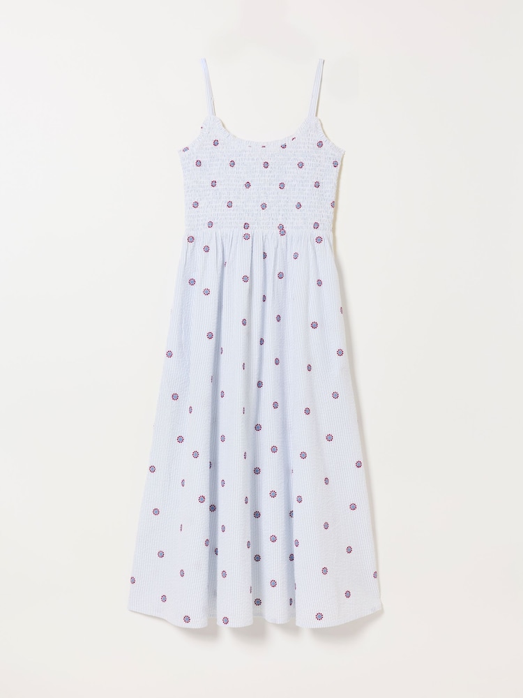 FatFace Emmy Blue Petite Midi Dresses - Image 5 of 5