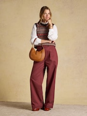 Joules Tan Brown Crossbody Saddle Bag - Image 3 of 8