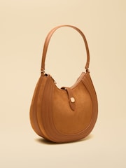 Joules Tan Brown Crossbody Saddle Bag - Image 6 of 8