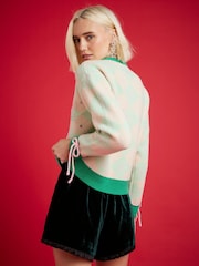 River Island Green Bow and Star Christmas Jumper - Image 4 of 4