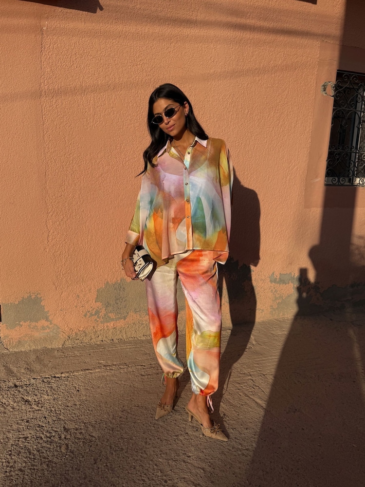 Never Fully Dressed Abstract Naomi Trousers - Imaginea 3 din 3