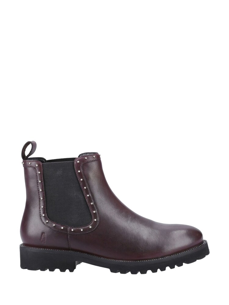 Hush Puppies Purple Stud Boots - Image 1 of 4